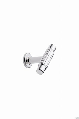 Bouton de meuble T-Bar Villa T 50 en métal argenté chromé