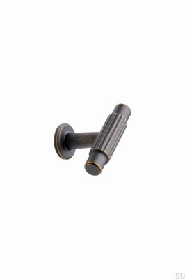 Bouton de meuble T-Bar Villa T 50 en métal bronze antique