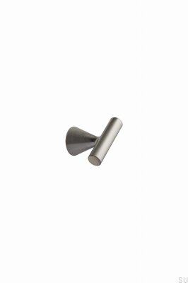 Bouton de meuble en métal argenté T-Bar Delta 23,5