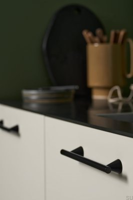 Poignée de meuble allongée Delta 160 Métal Noir Mat