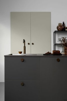 Bouton de meuble en métal bronze antique Circle 50
