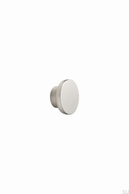 Bouton de meuble en métal argenté Circle 50