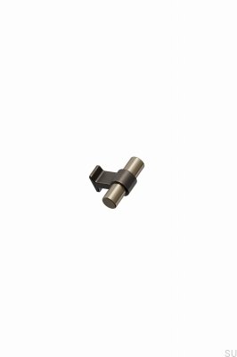 Bouton de meuble T-Bar Bond 50 en aluminium doré brossé avec bronze antique