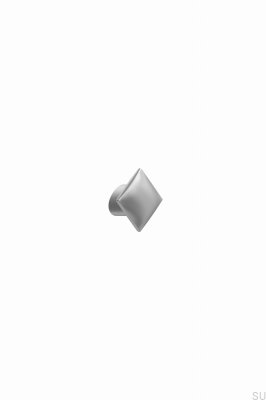 Bouton de meuble en métal argenté Flow 16