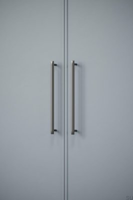 Poignée de meuble oblongue Flow 320 Gun-Metal