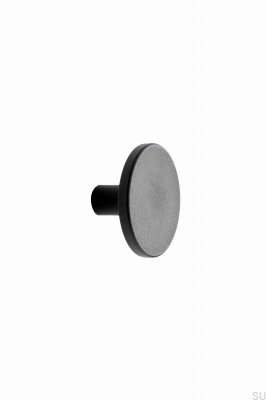 Bouton de meuble Plato OceanIX 42.1 en plastique noir