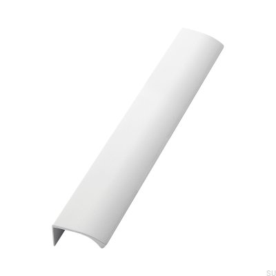 Edge Straight 350 Edge Poignée de meuble en aluminium blanc