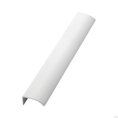 Edge Straight 350 Edge Poignée de meuble en aluminium blanc