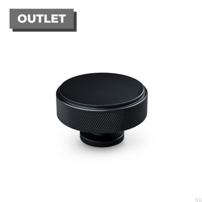 Bouton de meuble en métal Lonato 50, noir mat