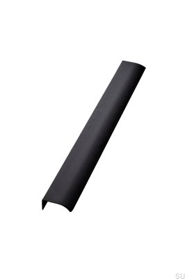 Poignée de meuble Edge Straight 1200 en aluminium noir mat brossé