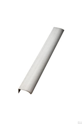 Poignée de meuble Edge Straight 600 en aluminium argenté