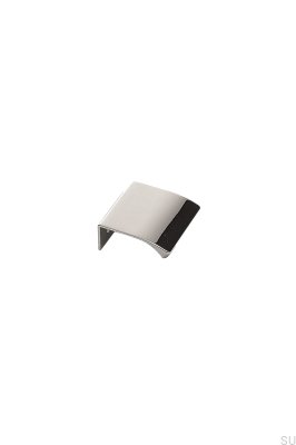 Poignée de meuble Edge Straight 40 en aluminium chromé