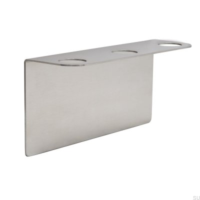 Porte-distributeur de savon triple, Inox brossé