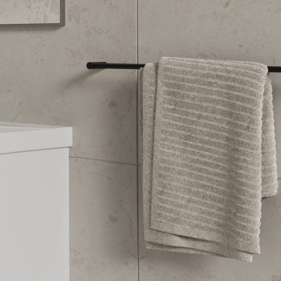 Porte-serviettes Stay 600, acier noir mat