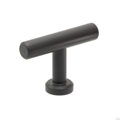 Bouton de meuble T-Bar Viva Steel Graphite