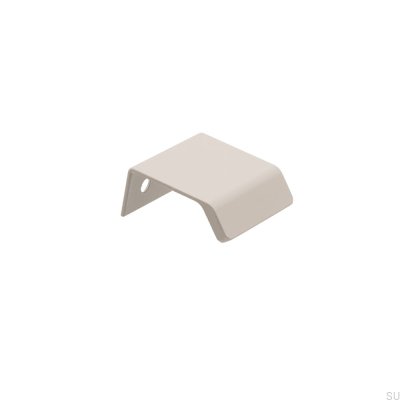 Poignée de meuble Edge Side 40 Aluminium Gris
