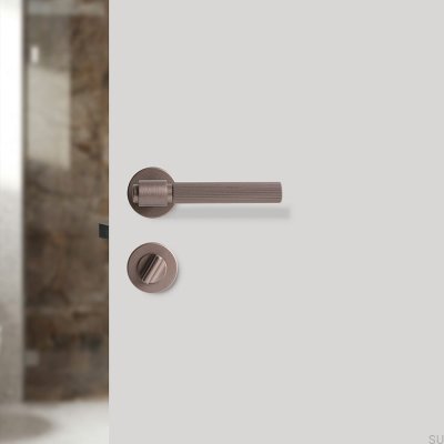 Serrure standard scandinave Helix 200 marron foncé