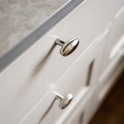 Bouton de meuble T-Bar Oliver, argent, nickelé