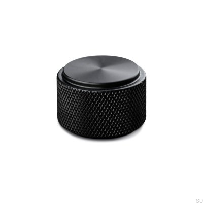 Bouton de meuble Rimini 30 en métal noir mat