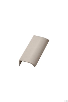 Poignée de meuble Edge Straight 100 en aluminium beige