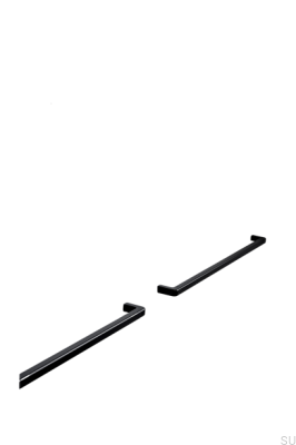 Poignée de meuble allongée Mango 544 Aluminium Noir Mat
