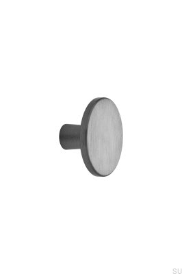 Bouton de meuble Plato 42 Aluminium Anthracite Brossé