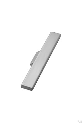 Hammer 32 Manche de meuble allongé en métal argenté
