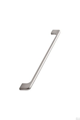 Poignée de meuble allongée 256+288 Doppia Aluminium Argent