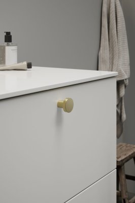 Bouton de meuble Dot 30 Or Brossé