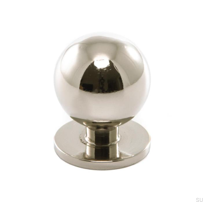 Bouton de meuble 1349 25 Nickel poli 