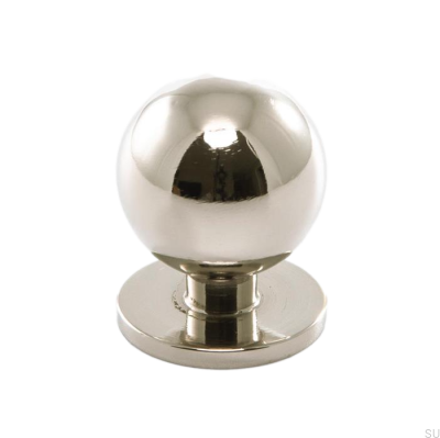 Bouton de meuble 1349 25 Nickel poli 
