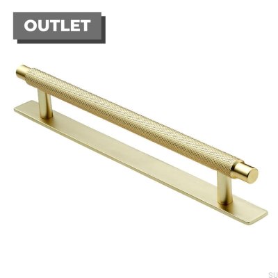 Poignée de meuble allongée avec rondelle Manor 128 Gold