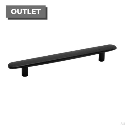 Poignée de meuble allongée Brutus 160 Bois Noir