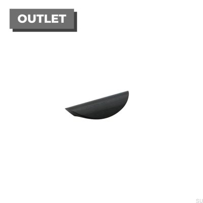 Archive 64 Poignée de meuble oblongue en hêtre noir