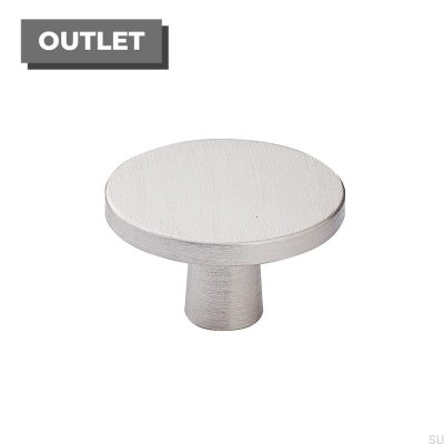 Bouton de meuble Platon argent brossé