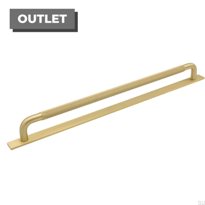 Poignée de meuble allongée avec une rondelle Helix 320 Golden