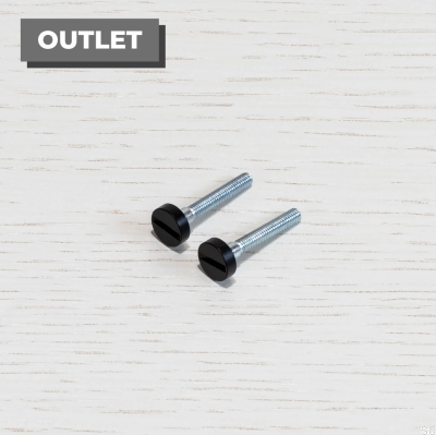 Vis pour interrupteur électrique Noir (2 pièces)