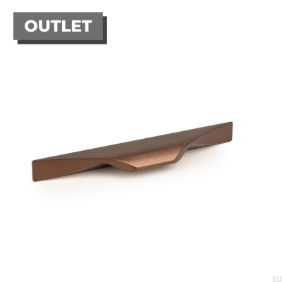 Poignée de meuble oblongue Brikk 140 Bronze antique