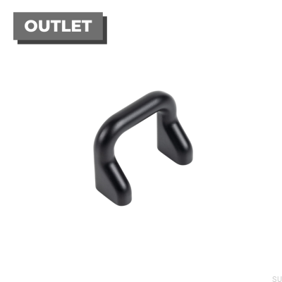 Poignée de meuble allongée Soft 32 Noir Mat