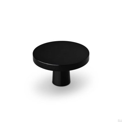 Bouton de meuble Garda 42 en métal noir mat