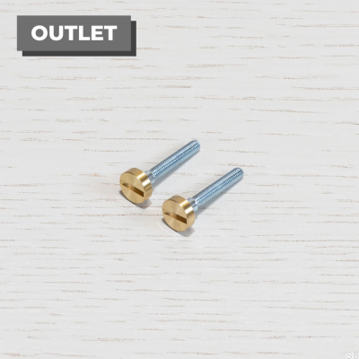 Vis d'interrupteur Laiton Électricité (2 pièces)