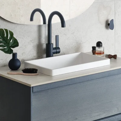 Robinet de lavabo ARM078 Laiton Bleu Profond
