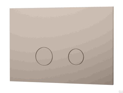 Bouton affleurant DUO112, Laiton grège