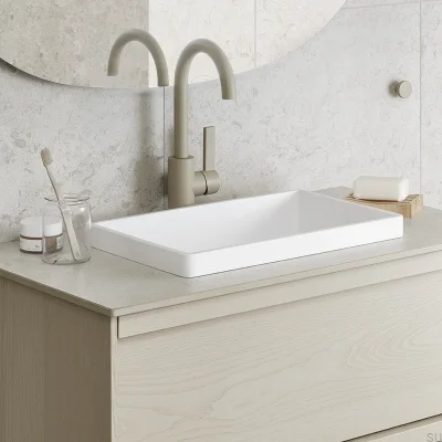 Robinet de lavabo ARM078 Laiton Greige