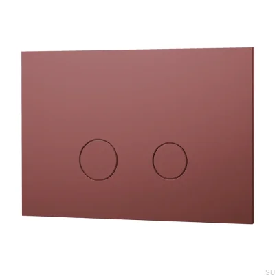Bouton de chasse d'eau DUO112 Laiton brun rougeâtre