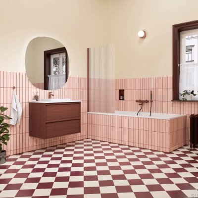  Robinet thermostatique de bain et de douche EVM026-150 Laiton brun rougeâtre