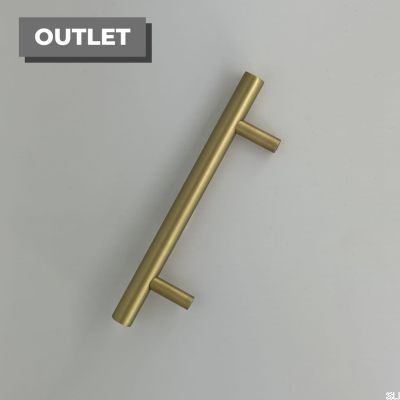 Poignée de meuble oblongue SB-L 128, laiton poli