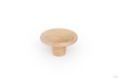 Bouton de meuble Disque 38 Bois Chêne Non Verni