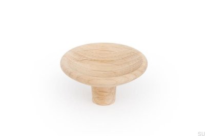 Bouton de meuble Disque 50 Bois Chêne Non Verni 