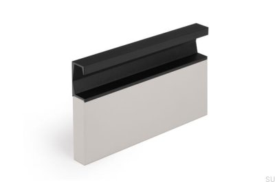 Poignée de meuble encastrée Six 897 Aluminium Noir